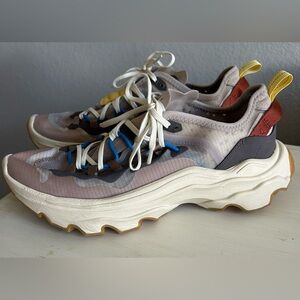 NWOT Sorel Kinetic Breakthru Tech lace sneakers. Camo, women’s 9.5. See notes.